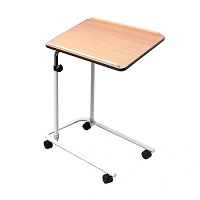Image of NRS Healthcare L17516 Alloy Steel Overbed / Chair Table Adjustable, Tilting and Wheeled