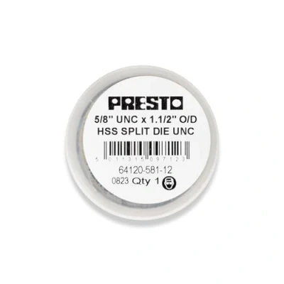 Image of Presto 64120 581 12 UNC HSS Circular Adjustable Split Die