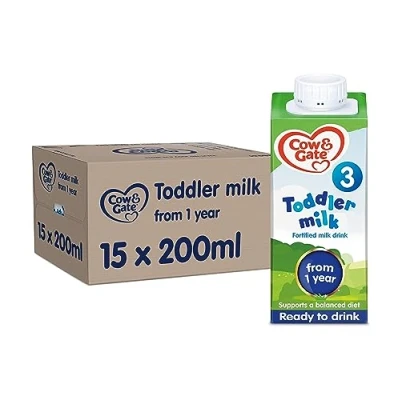 Image of Cow and Gate 1 to 2 Years Growing Up Milk 200 ml (Pack of 15)