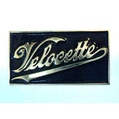 Image of Velocette Motorcycles Classic 1960&#039;s Biker Metal Motorbike Enamel Badge