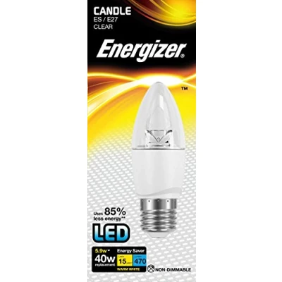 Image of Energizer LED Energy Saving Lightbulb, E27, 5.9 W, Warm White
