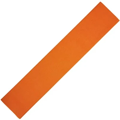Image of Large Orange Crepe Paper Sheets, Tissue Alternative, Bright Colours for Crafting Streamers, Flowers &amp; Wrapping 50cm x 300cm Roll of Paper.