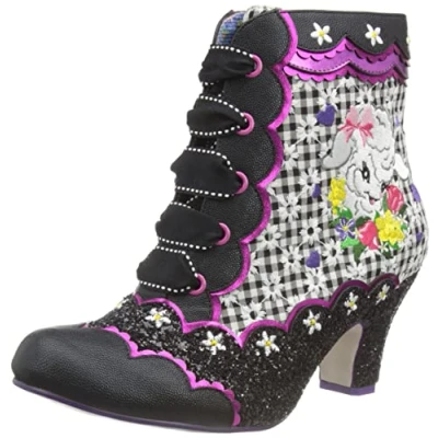 Image of Irregular Choice SS23 Leaping Lamb Heels, Black, UK 5 (EUR 38)