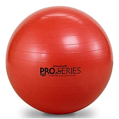 Image of THERABAND Exercise Ball, Stability Ball with 55 cm Diameter for Athletes 5&#039;1&quot; to 5&#039;6&quot; Tall, Standard Fitness Posture, Balance, Yoga, Pilates, Core, &amp; Rehab, Red