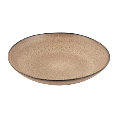 Image of Olympia Build a Bowl Earth Flat Bowls 250mm (Pack of 4)