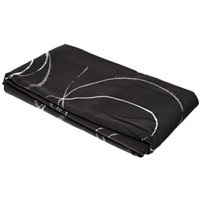 Image of L&#039;HARMONIE DU DECOR Tablecloth 150X240 Polyester Printed Argent Bully Anthracite