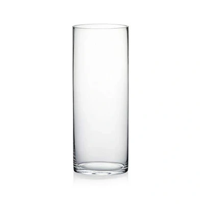 Image of WGV Cylinder Vase, Open Width 6&quot;, Height 16&quot;, Clear Glass Floral Container, Candle Holder for Wedding Centerpiece, Party Event, Home Office Decor, 1 Piece