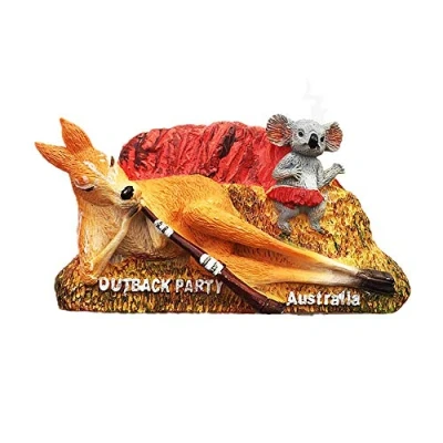 Image of Ayers Rock And Kangaroo koala Australia Fridge Magnet Travel Souvenir Gift Collection,Home &amp; Kitchen Decoration Refrigerator