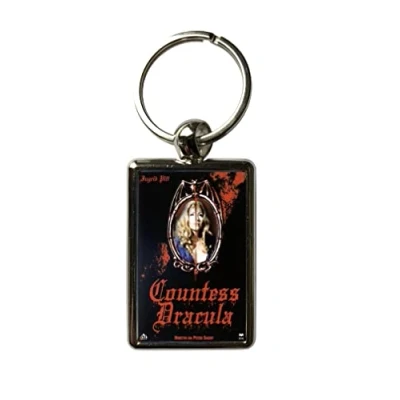Image of Super Universe Countess Dracula Movie Poster Metal Keyring 3 x 4.5 cm