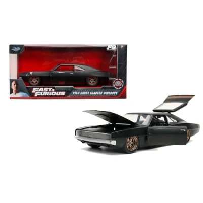 Image of Jada Toys 253203075 Fast &amp; Furious 1968 Dodge Charger 1:24, Schwarz Toy car, Black