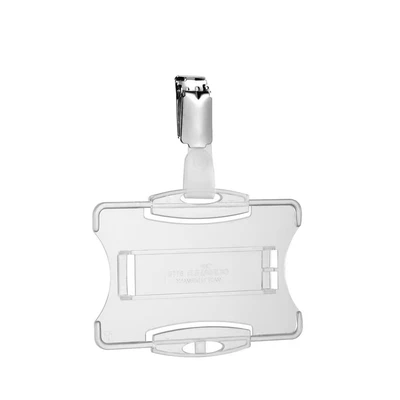 Image of Durable 868319 Badge Holder with Clip, 54 x 85 mm, 1 Piece, Transparent