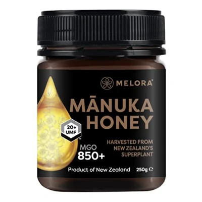 Image of Melora Genuine Manuka Honey 850 MGO, 250g 20+ UMF 100% Pure &amp; Traceable High Strength from New Zealand