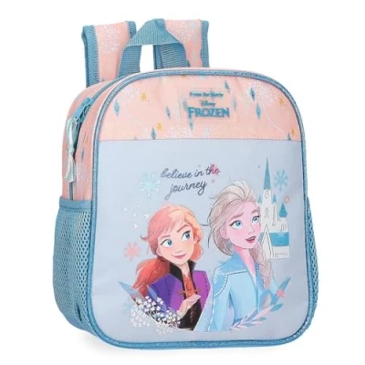 Image of Joumma Disney Frozen Believe in The Journey Backpack Nursery Blue 21x25x10cm Polyester 4.56L, Blue, Daycare