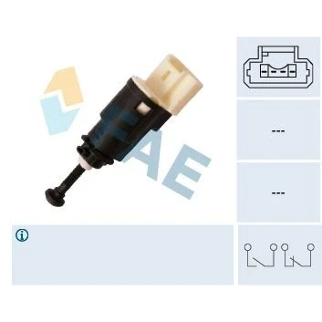 Image of 8200276361 Brake Light Switch FAE 24903 Mechanical 4 pin connector RENAULT: CLIO 3