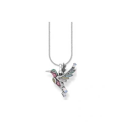 Image of Thomas Sabo, Women’s Sterling silver Cubic Zirconia Chain Necklace, Silver, 38cm 42cm SCKE150288