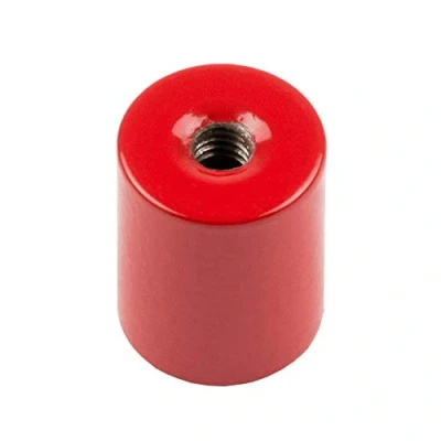 Image of Alnico Deep Pot Magnet for High Temperature, Engineering, and Manufacturing Applications 12.7mm dia x 16mm thick c/w M3 threaded hole 2kg Pull Pack of 4
