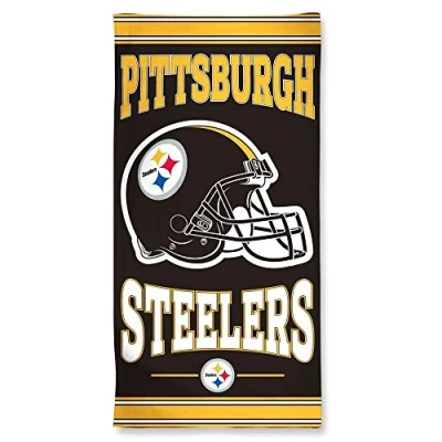 Image of Wincraft NFL Pittsburgh Steelers Fiber Beach Towel, 9lb/30 x 60