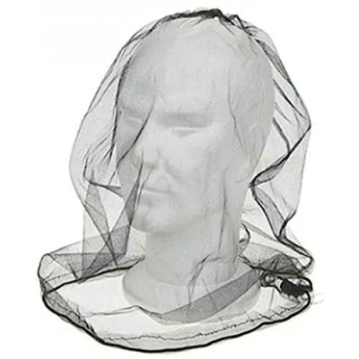 Image of 2 Pcs Midge Mosquito Head Net Hat Insect Fly Mesh Face Protector Travel Camping