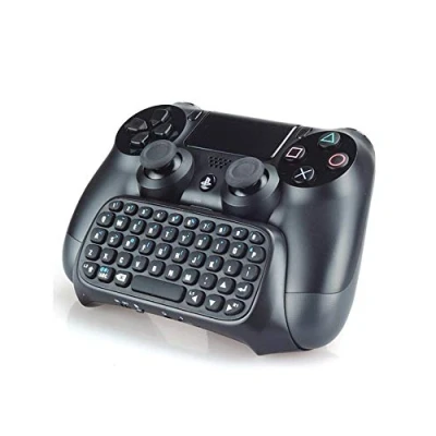 Image of Numskull Sony PlayStation 4 Bluetooth Wireless Mini Keyboard Gadget, Chat Pad with Voice Speaker for PS4 DualShock Controller