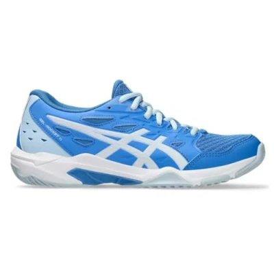 Image of Asics Gelrocket 11 Volleyball shoes, Women&#039;s, Size: 4.5, Blue coast/white Textile/synthetics