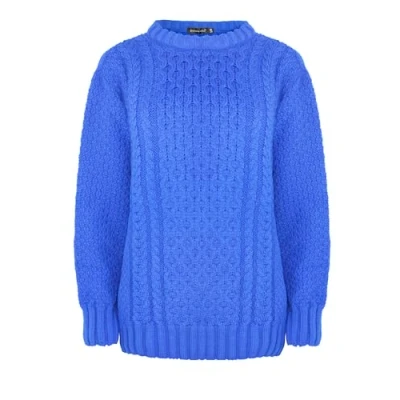 Image of Generation Fashion New Unsex Kids Girls Boys Knitted Long Sleeve Jumper Cable Knit Sweater Pullover Top Size 3 Years to 13 Years[Royal Blue, 5 6YEAR]