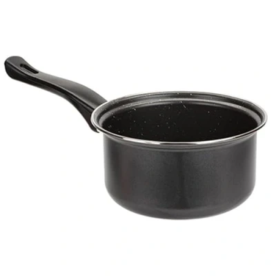 Image of 18cm Carbon Steel Marble Effect Non Stick Saucepan