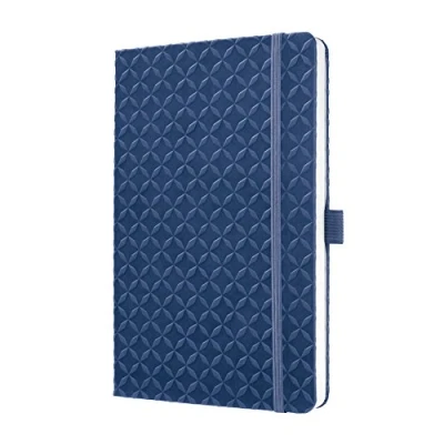 Image of SIGEL JN101 Notebook Jolie, approx. A5, lined, hardcover, design indigo Blue