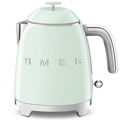 Image of Smeg KLF05PGUK 50s Style Mini Kettle Pastel Green