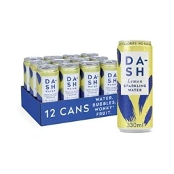 Image of Dash Lemon Sparkling Water 330ml (Pack of 12) DBL003