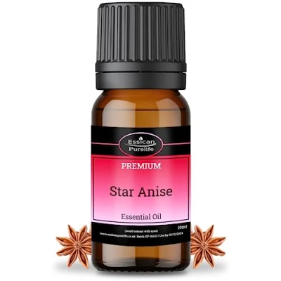 Image of Star Anise Essential Oil, 100% Pure Oil Therapeutic Grade, Diffuser, Humidifier, Aromatherapy for Relaxing, Massage Oils Skin Care, Sweet, Spicy Scent 10ml