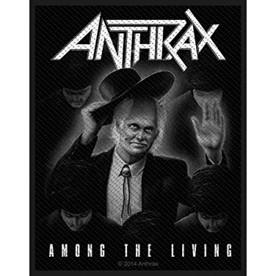 Image of Anthrax Men&#039;s Among The Living Woven Patch Black