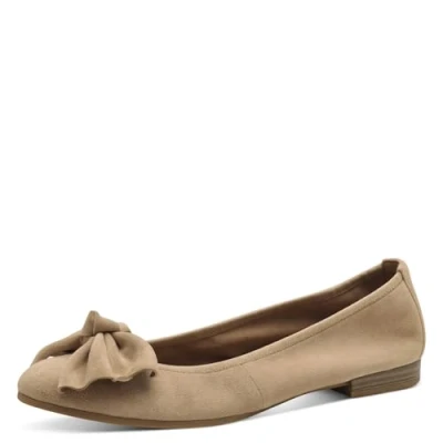 Image of Tamaris Women&#039;s 1 22141 44 Ballerina, tan, 8 UK