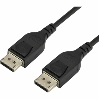 Image of StarTech.com DP14MM2M 2m VESA Certified DisplayPort 1.4 Cable 8K 60Hz HBR3 HDR 6ft Super UHD Ultra HD 4K 120Hz DP Slim Video M/M Connector,Black