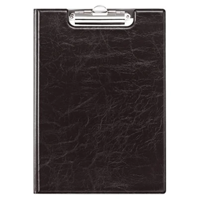 Image of Durable 235501 BLock Folder A4, foldable with Spring Clip and Inside Pockets, Black