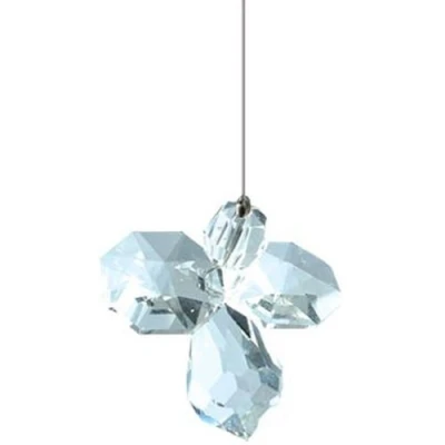 Image of Hanging CRYSTAL Guardian Angel Birthstone Suncatcher APRIL Embellished with Swarovski Crystals
