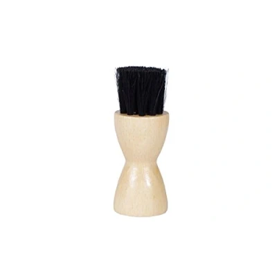 Image of Kaps Shoe Polish Applicator Brush Wooden Handle Dauber 100% Authentic Horsehair Bristle Perfect For Applying Oil And Small