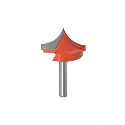 Image of V Groove Router Bit 6mm Shank Carbide Tipped Double Flute CNC End Mill Cutter Woodwork Chamfer Tool, 32mm