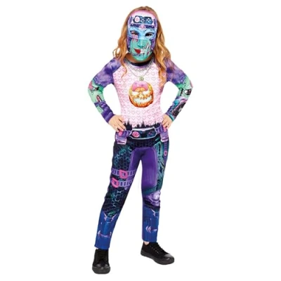 Image of Amscan 9911988 Gamer Girl Halloween Costume (Age 8 10 years)