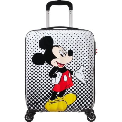 Image of American Tourister Disney Legends Spinner S, Kids luggage, 55 cm, 36 L, Multicolour (Mickey Mouse Polka Dot)