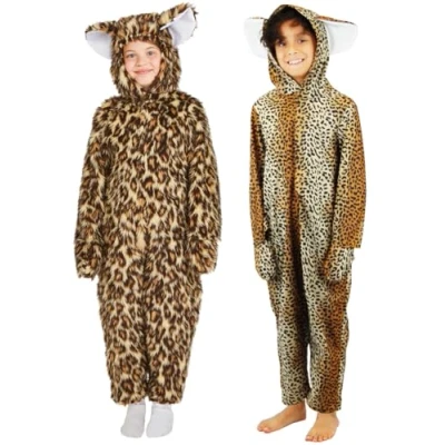 Image of Charlie Crow Fur Leopard costume for kids 3 5 Years