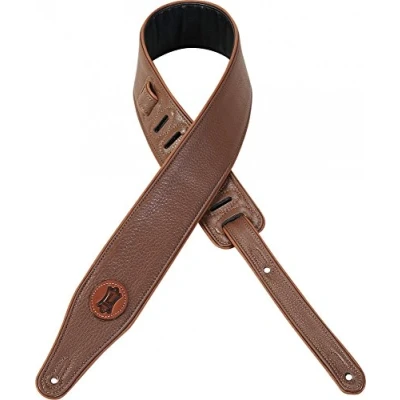 Image of Levy&#039;s Leather MSS17 BRN Guitar Strap