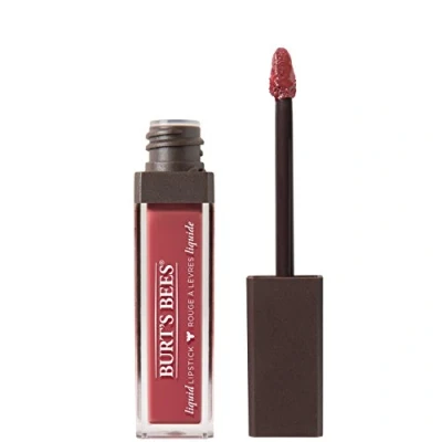 Image of Burt&#039;s Bees 100% Natural Moisturising Full Coverage Liquid Lipstick, Flushed Petal, 5.95 g