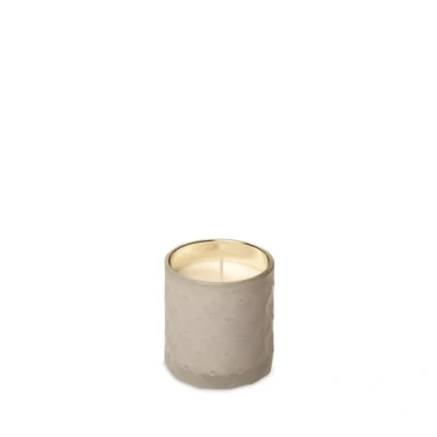 Image of Spaas Candle in Textured Glass 25h, Snowy White