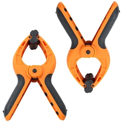 Image of Toolzone 2 Piece 4&quot; Pro Heavy Duty Plastic Spring Clamps