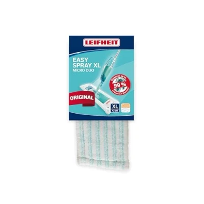Image of Leifheit Replacement Wiper Cover Clean for Easy Spray XL Mop, Microfibre Mop Head, Cleaning Absorbent Floor 42 cm wide