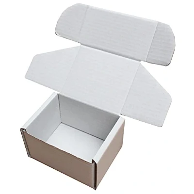 Image of 5&quot; x 4&quot; 3&quot; White Shipping Storage Boxes Cardboard MAILING Packet Small Parcel (20)