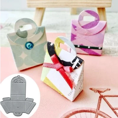 Image of 3D Gift Box Metal Die Cuts,Merry Christmas Party Candy Cutting Dies Cut Stencils DIY Scrapbooking Decorative Embossing Paper Wedding Card Making
