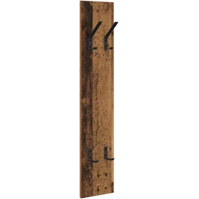 Image of vidaXL Wall mounted Coat Rack with Storage Old wood Engineered