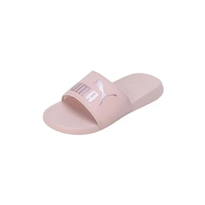 Image of PUMA Unisex Popcat 20 Slide Sandal, Rose Quartz Gold, 7 UK