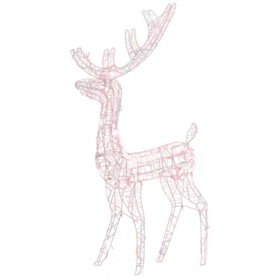 Image of vidaXL Acrylic Reindeer Christmas Decoration 140 LEDs 120cm Warm White